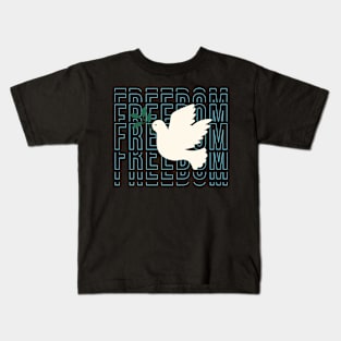 Freedom Pigeon Kids T-Shirt